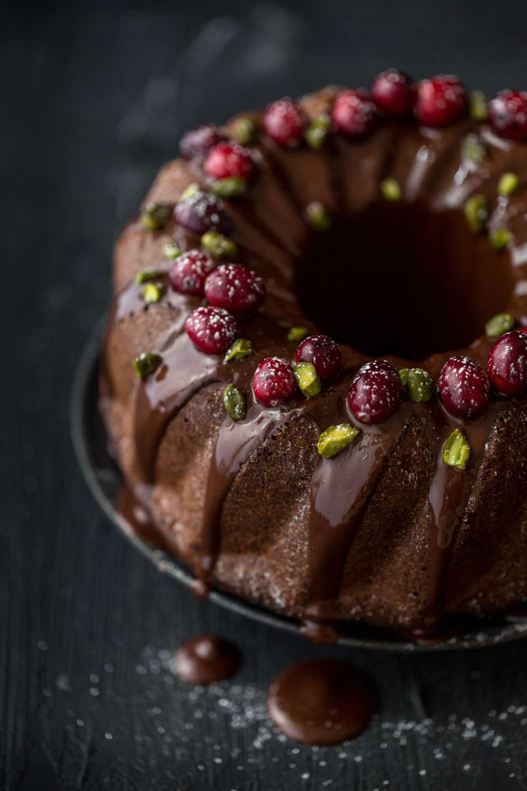 Weihnachtlicher Schoko Gugelhupf Rezept