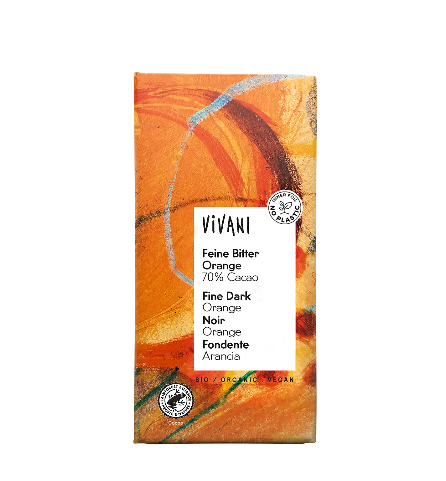 VIVANIs Bio-Schokolade Feine Bitter Orange
