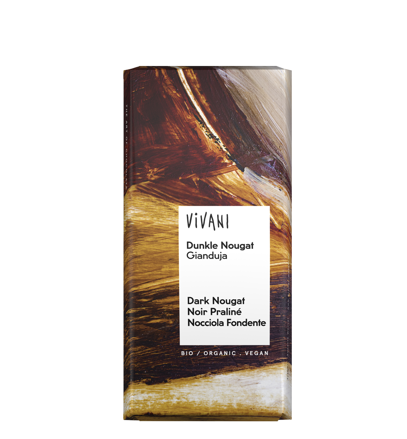Die vegane Sorte Dunkle Nougat Gianduja von VIVANI Bio-Schokolade.