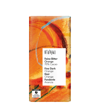 VIVANIs vegane Bio-Schokolade Feine Bitter Orange