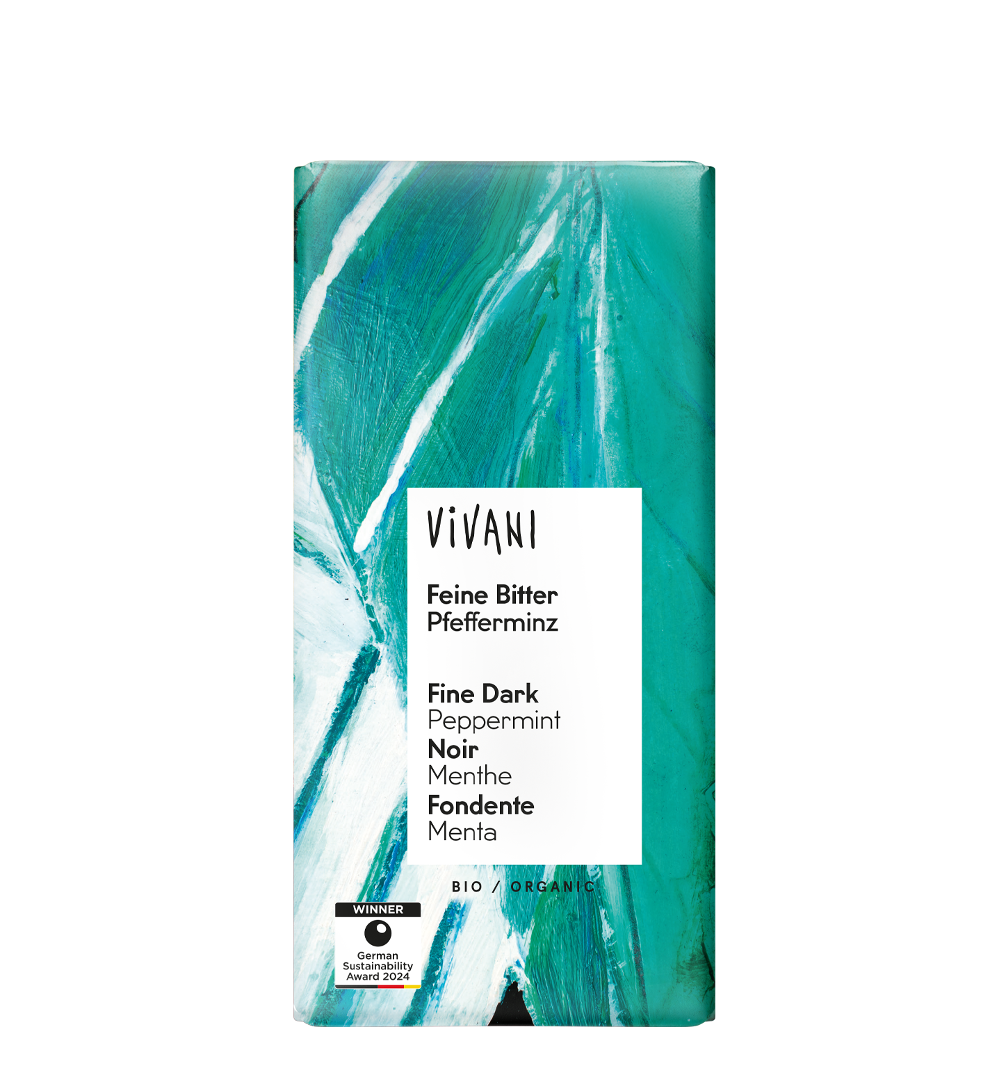 VIVANI’s organic Fine Dark Peppermint Chocolate