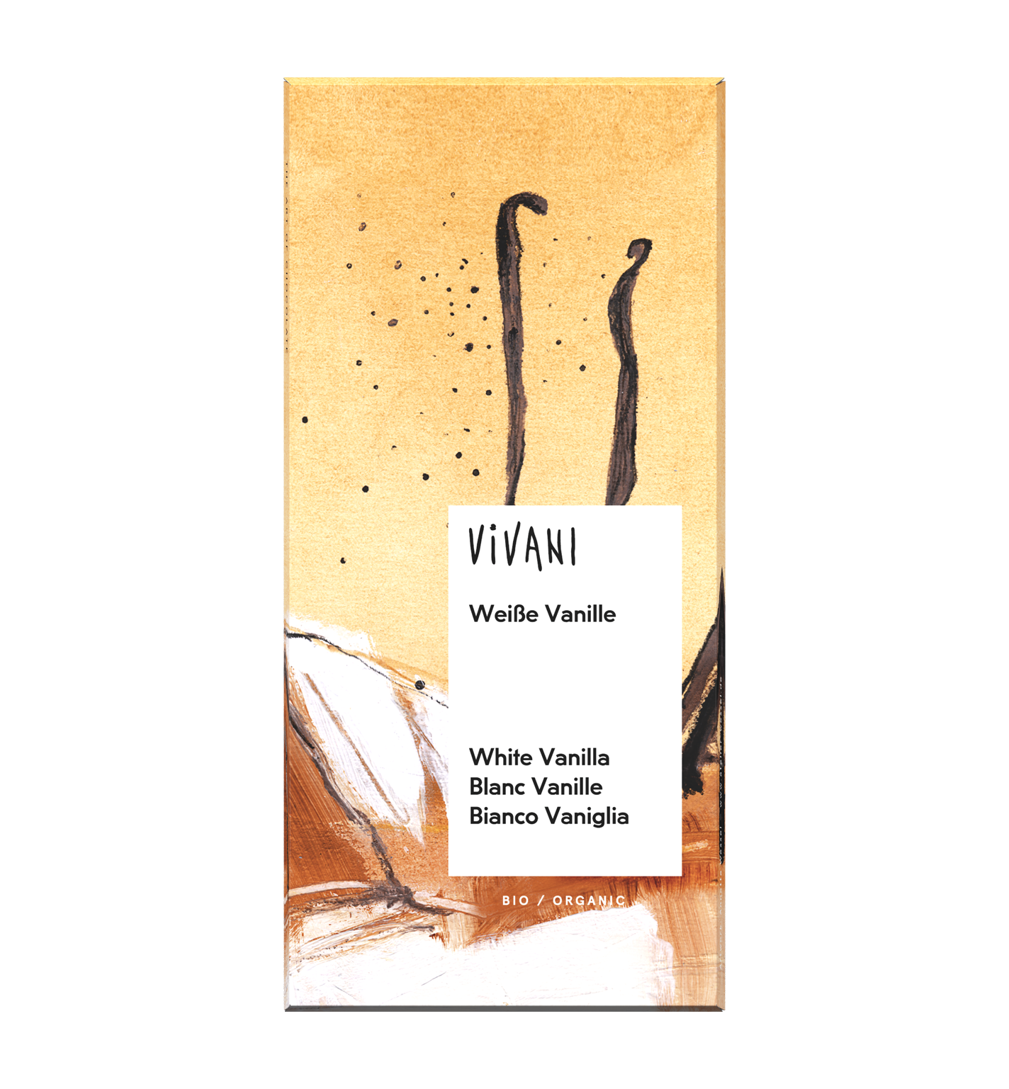 VIVANIs Bio-Schokolade Weiße Vanille.