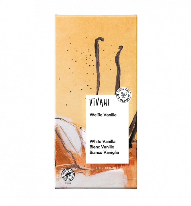 VIVANIs preisgekrönte Bio-Schokolade Weiße Vanille