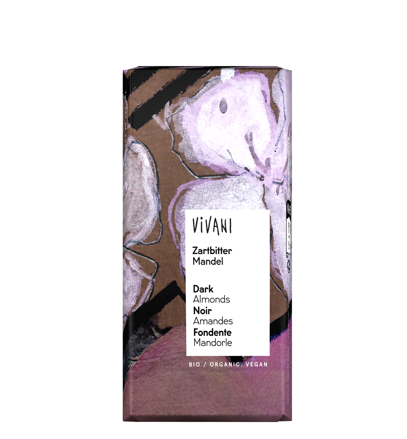 VIVANIs vegane Bio-Schokolade Zartbitter mit gerösteten Mandeln.