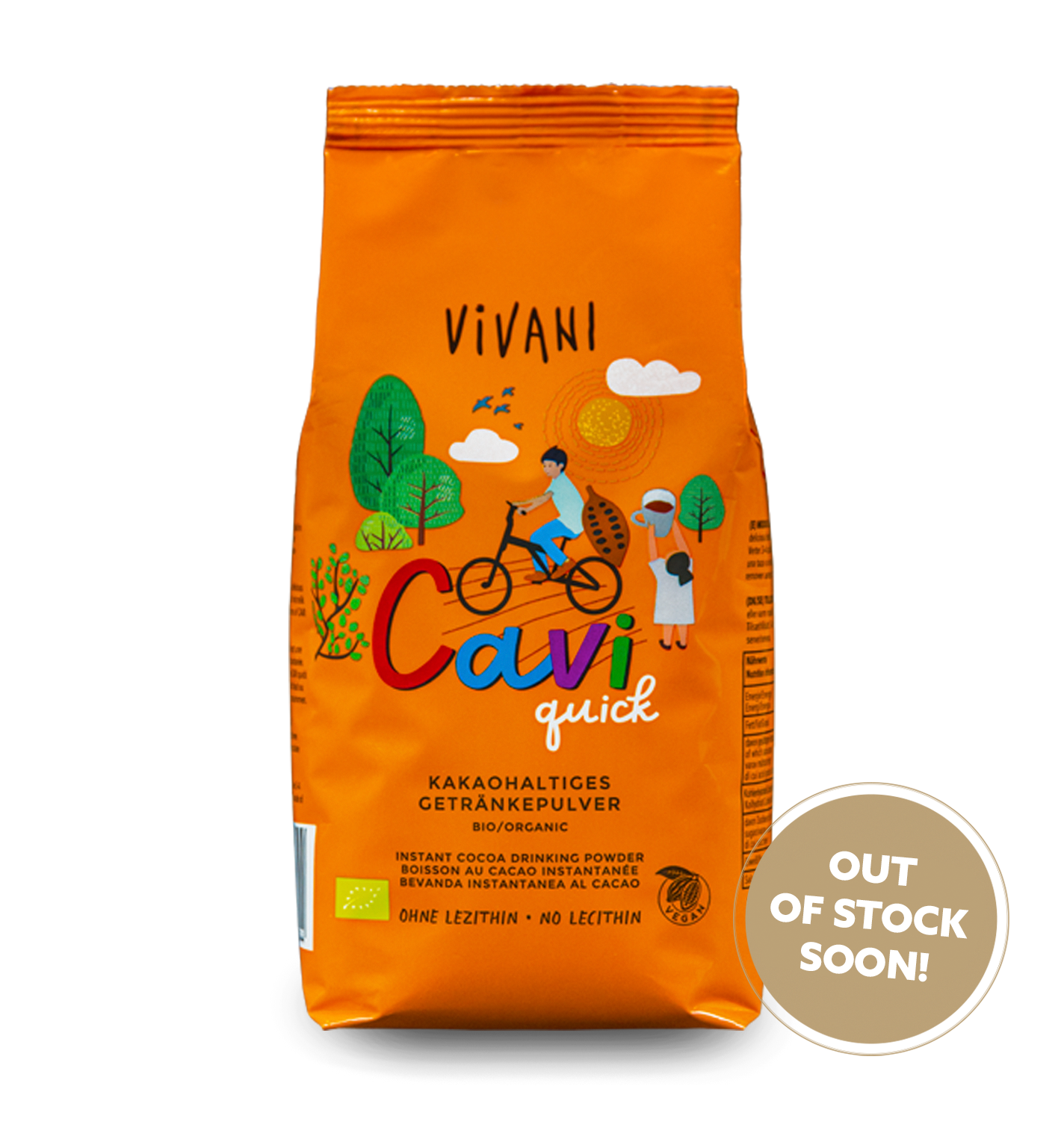 Vegan instant chocolate powder 