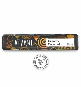 VIVANI Bio-Schokoladenriegel Creamy Caramel mit cremigem Karamellkern und einer Prise Meersalz