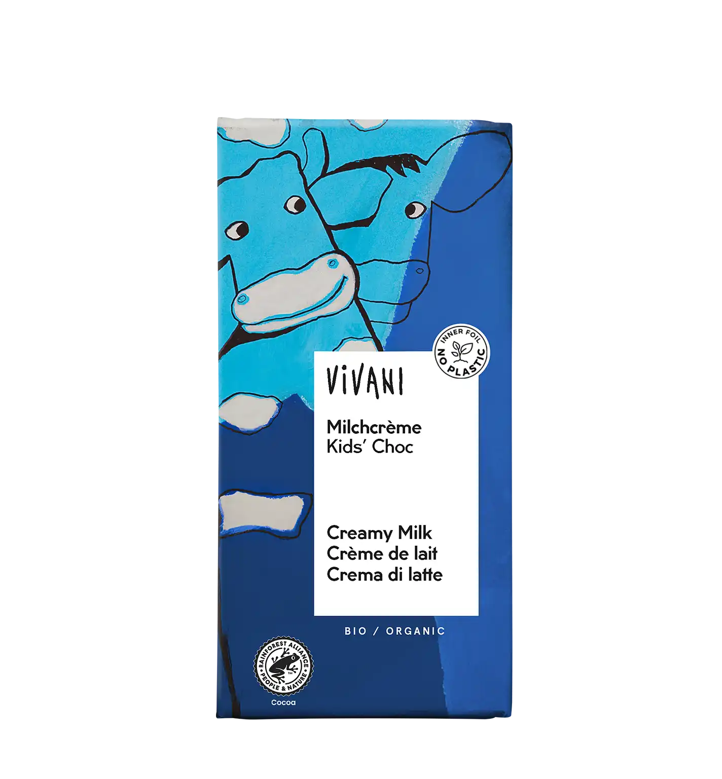 VIVANI’s organic Kids Chocolate with creamy milk filling