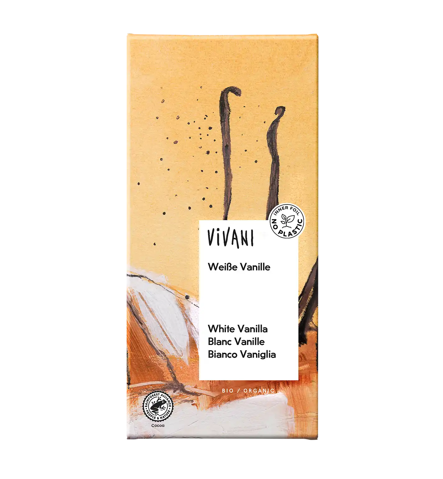 VIVANI's award-winning organic White Vanilla Chocolate