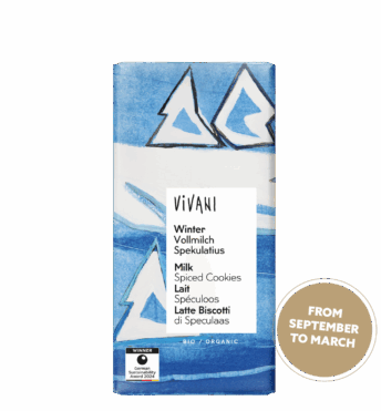 VIVANI’s organic milk chocolate 