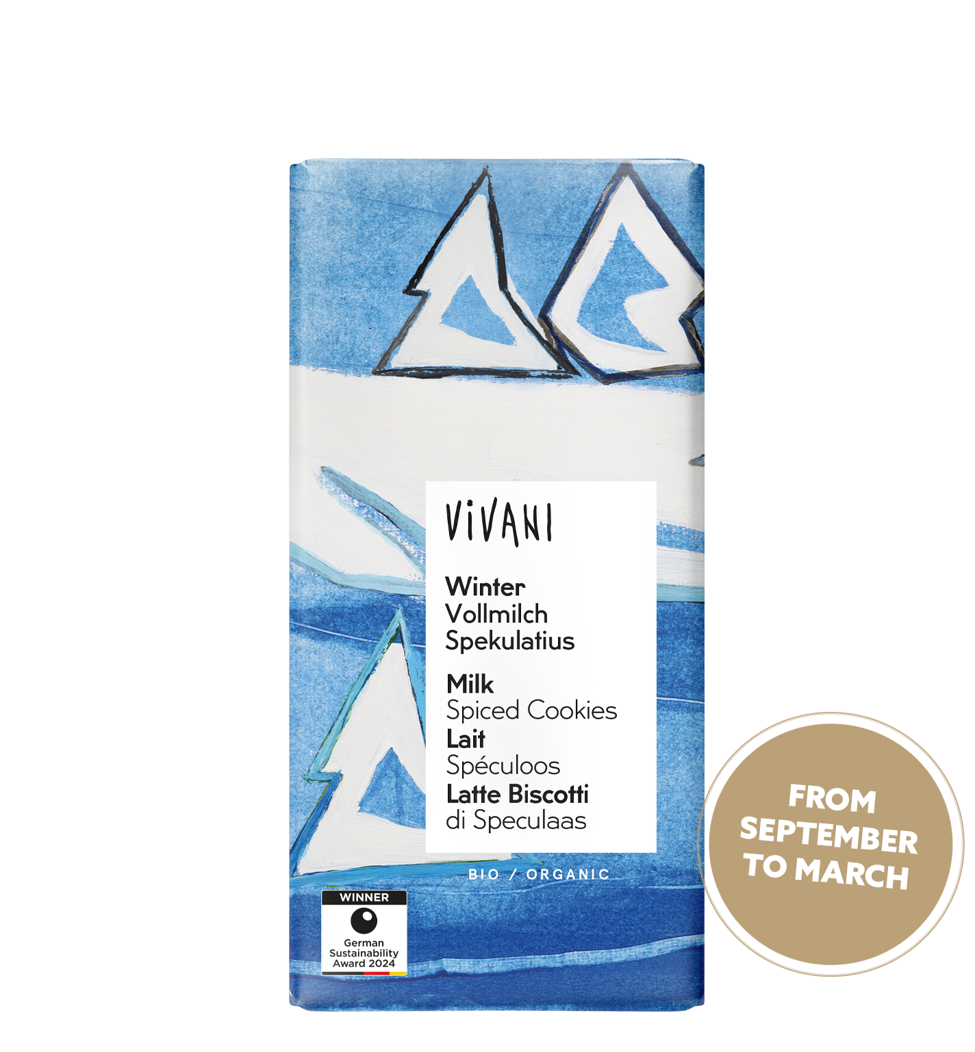 VIVANI’s organic milk chocolate 