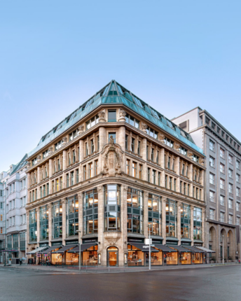 rausch-schokoladenhaus-berlin Die historische Fassade des Rausch Schokoladenhaus in Berlin.