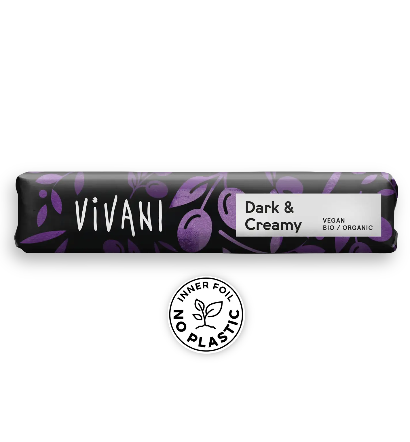 Barre au chocolat bio végétalienne Dark & Creamy à l'huile d'olive VIVANIs
