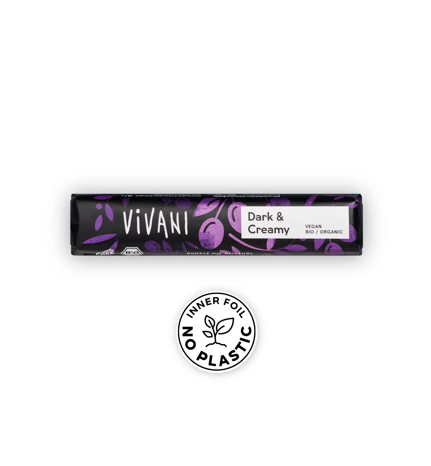 VIVANIs Bio-Schokoladenriegel Dark and Creamy mit Olivenöl
