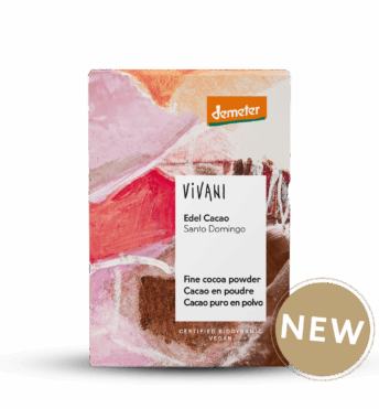 The Fine Cocoa Powder from VIVANI Organic Chocolate is fat-reduced, vegan and certified biodynamic