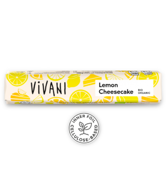 Der Bio-Schokoriegel Lemon Cheesecake von VIVANI.