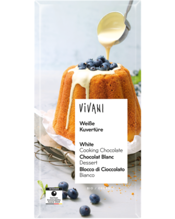 White Cooking Chocolate by VIVANI Organic Chocolate.